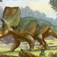Depiction of the newly identified dinosaur, Sierraceratops turneri.